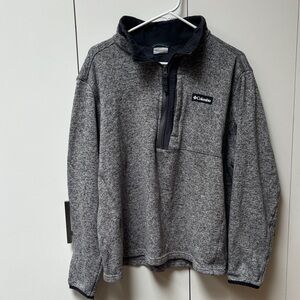 Columbia Men's Gray 1/4 zip pullover Sweater